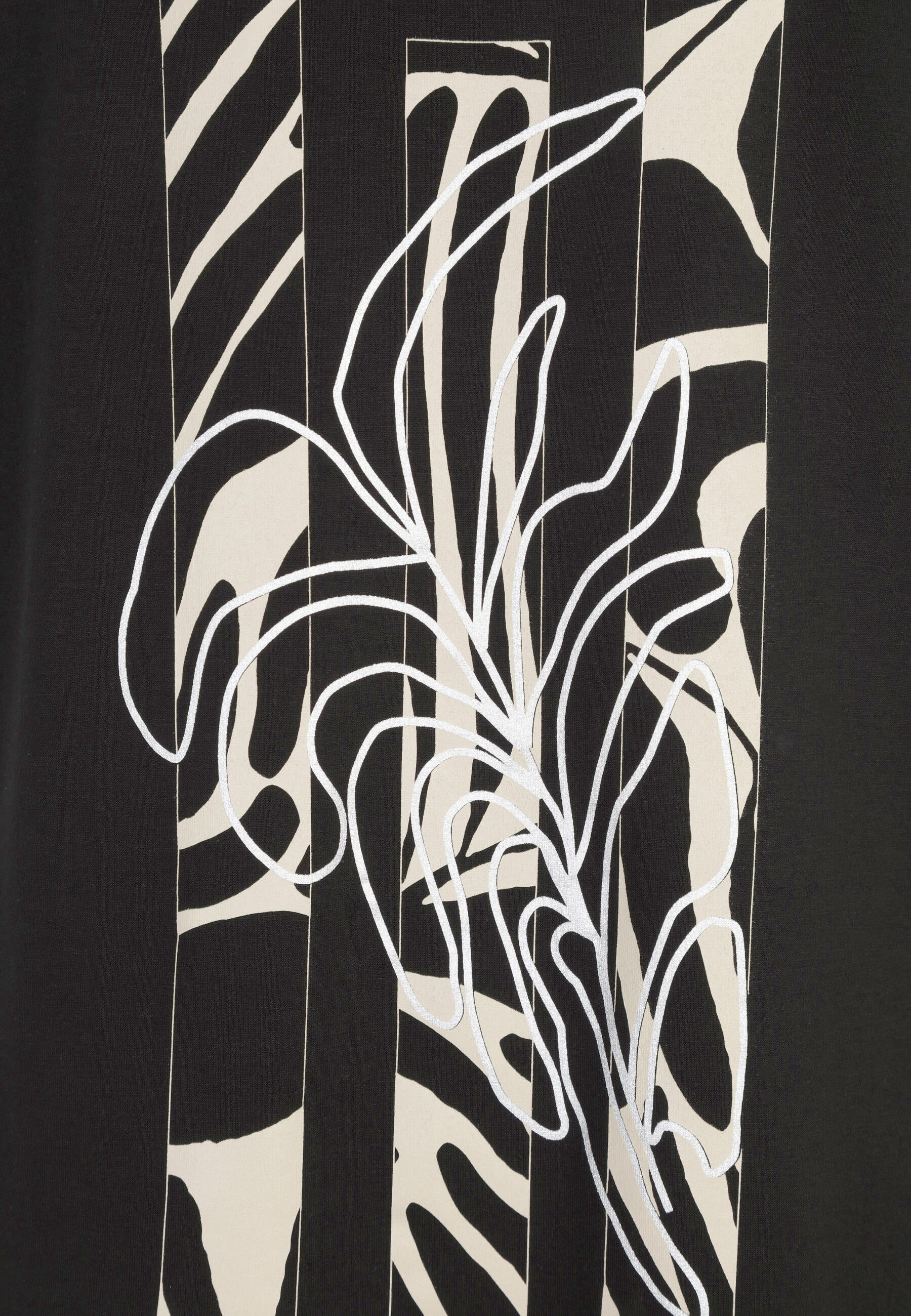 T-Shirt aus Viskose - 99-Schwarz - Schwarz
