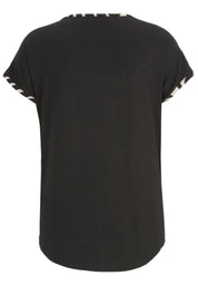 T-Shirt aus Viskose - 99-Schwarz - Schwarz