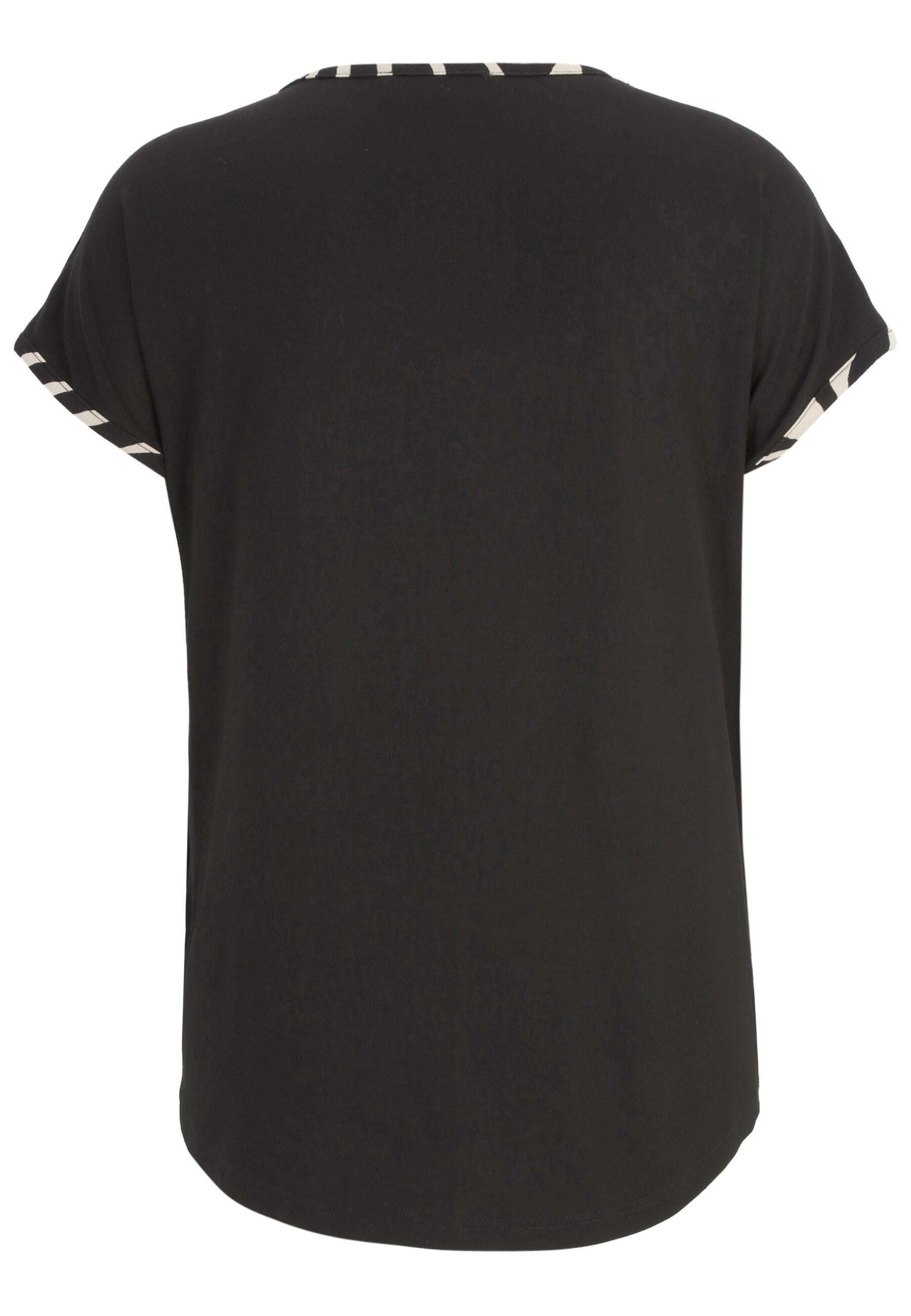 T-Shirt aus Viskose - 99-Schwarz - Schwarz