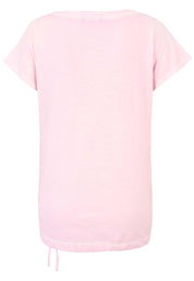 T-Shirt aus Viskosemix - 40-Puder - Rosa