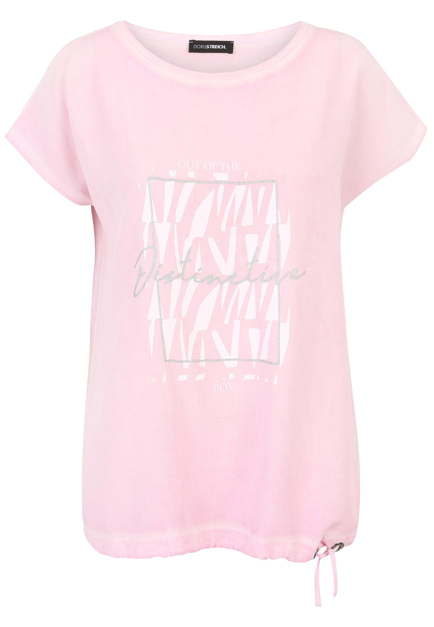 T-Shirt aus Viskosemix - 40-Puder - Rosa