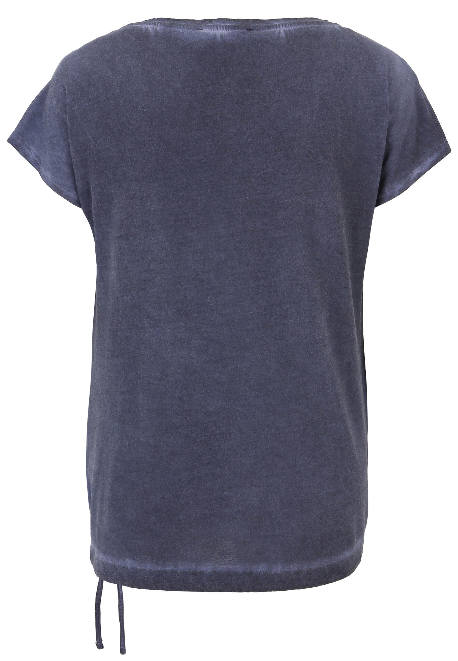 T-Shirt aus Viskosemix - 50-Marine - Blau