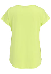 T-Shirt aus Viskose - 23-Lemon - Gelb