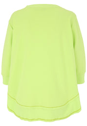 Sweatshirt aus Baumwollmix - 23-Lemon - Grün