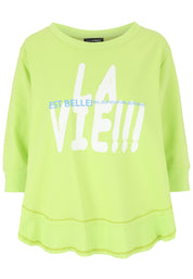 Sweatshirt aus Baumwollmix - 23-Lemon - Grün