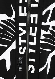 Sweatshirtjacke aus Modalmix - 91-Schwarz/WeiSS - Schwarz | Weiß