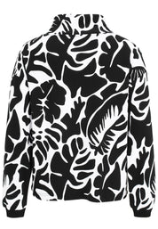 Sweatshirtjacke aus Modalmix - 91-Schwarz/WeiSS - Schwarz | Weiß