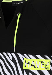 T-Shirt aus Viskose - 91-Schwarz/WeiSS - Schwarz