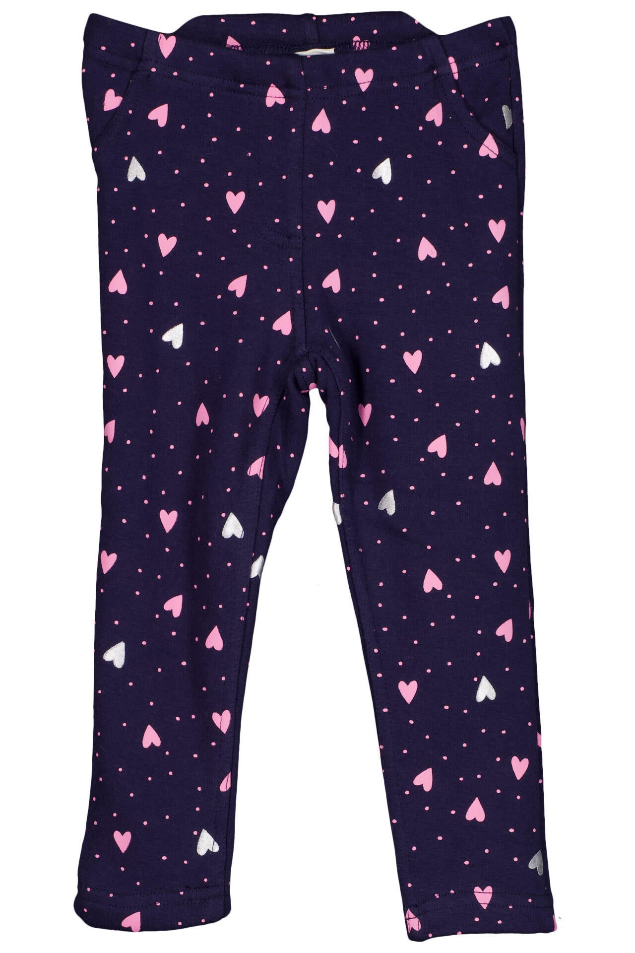 Leggins mit Herzmuster - 470-navy - Blau | Rosa | Pink