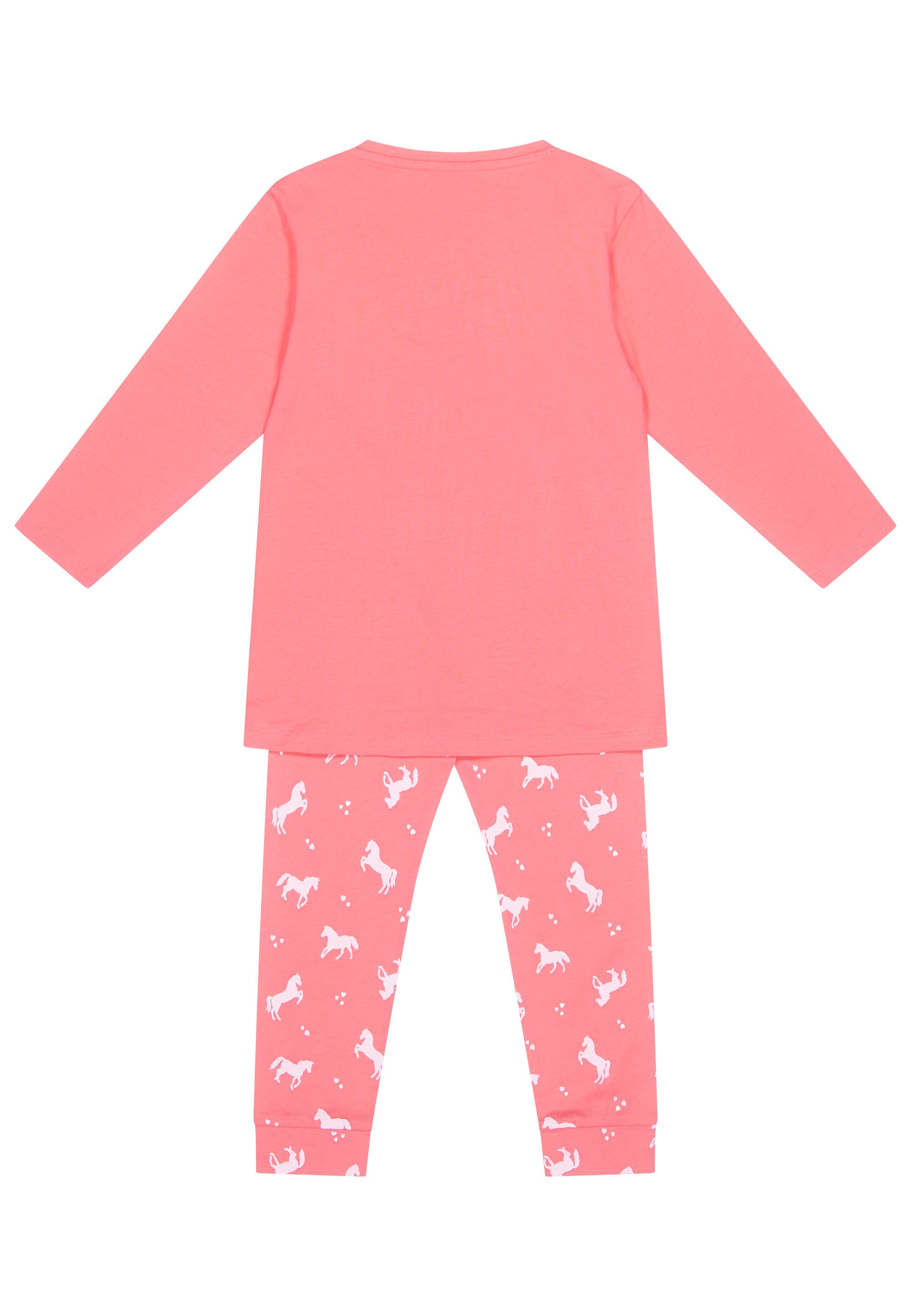 Langer Schlafanzug mit Print - 829-candy pink - Pink