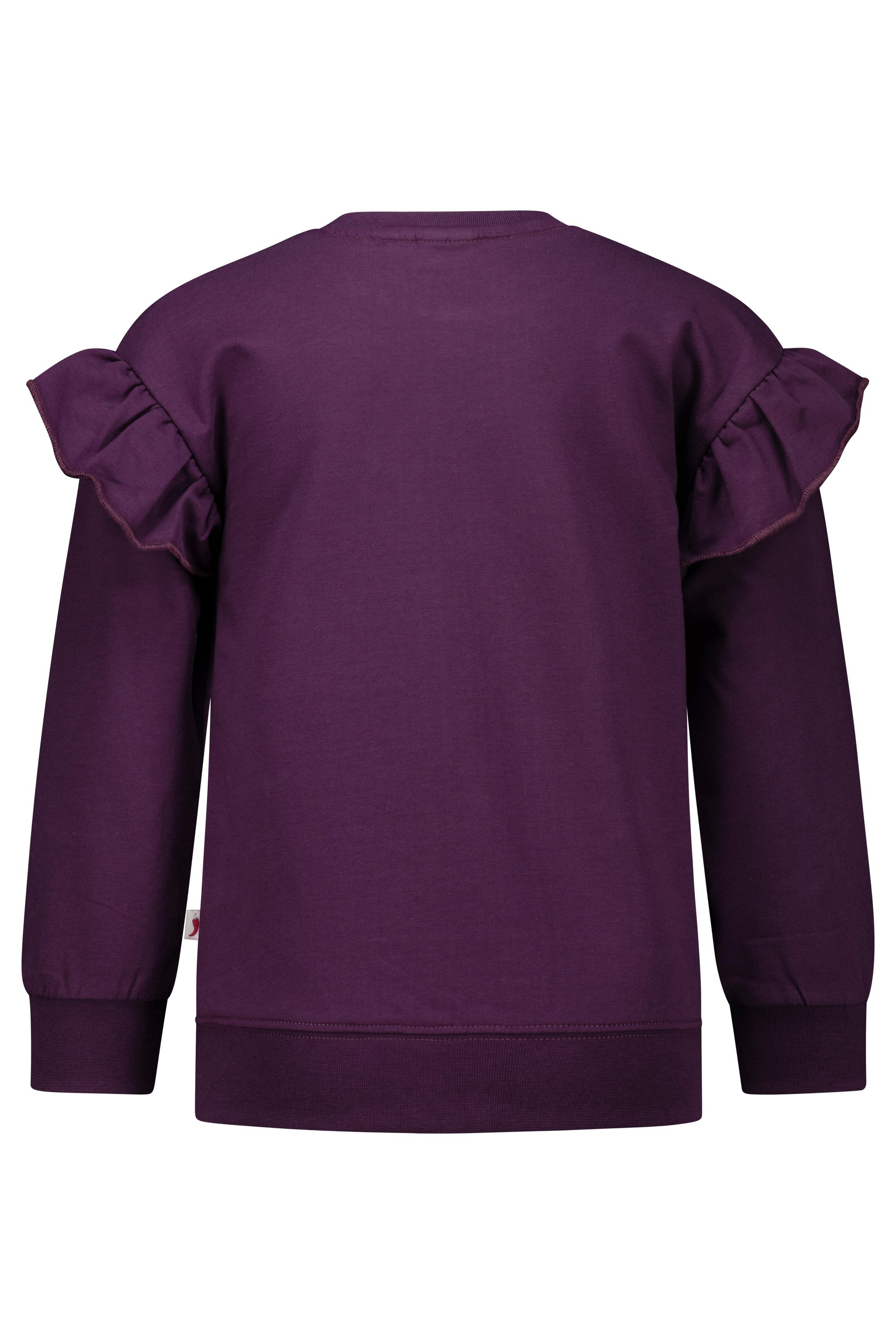 Sweatshirt mit Pailletten - 7815-blackberry - Violett