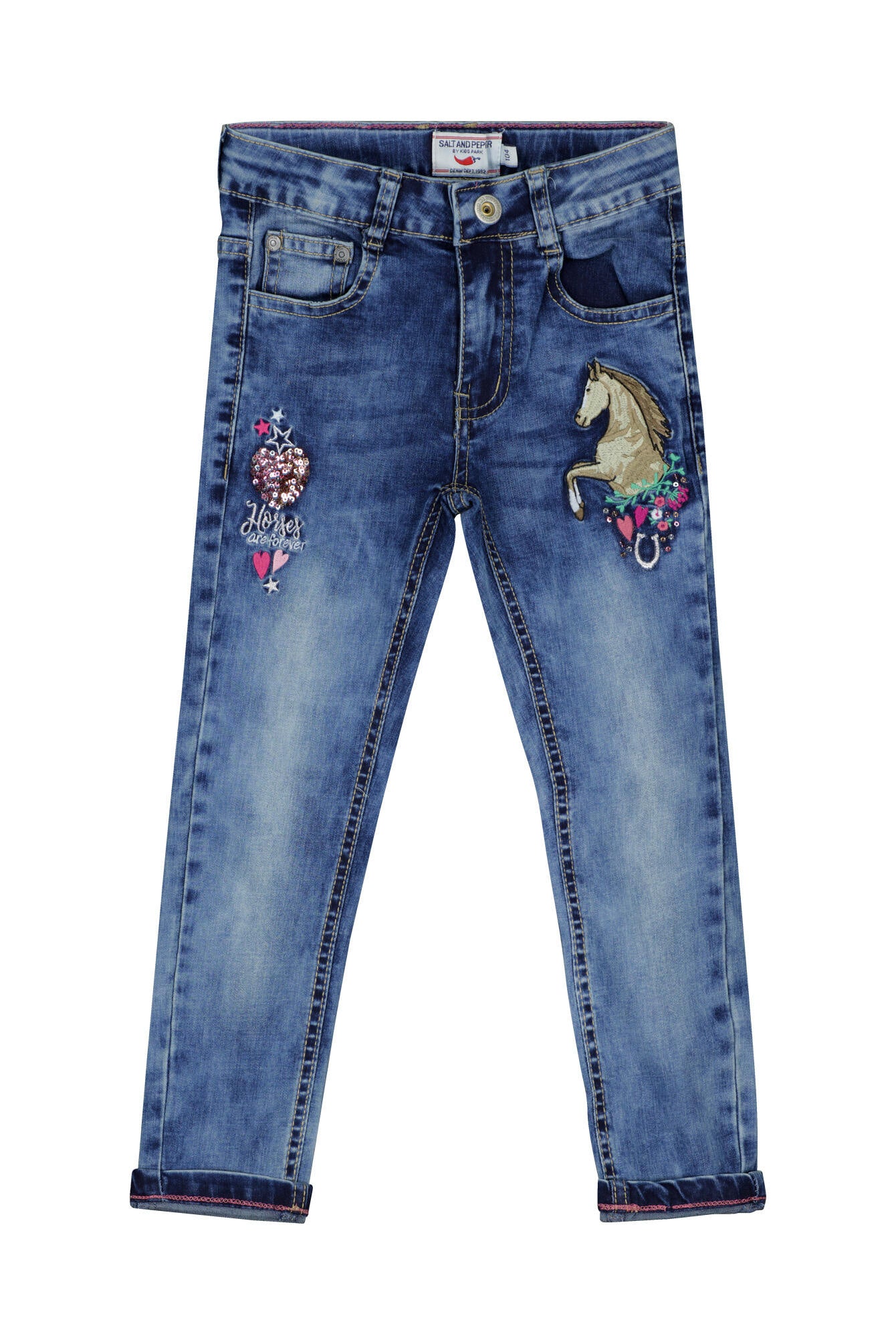 Jeans aus Sweatdenim - 1970-mid blue - Blau