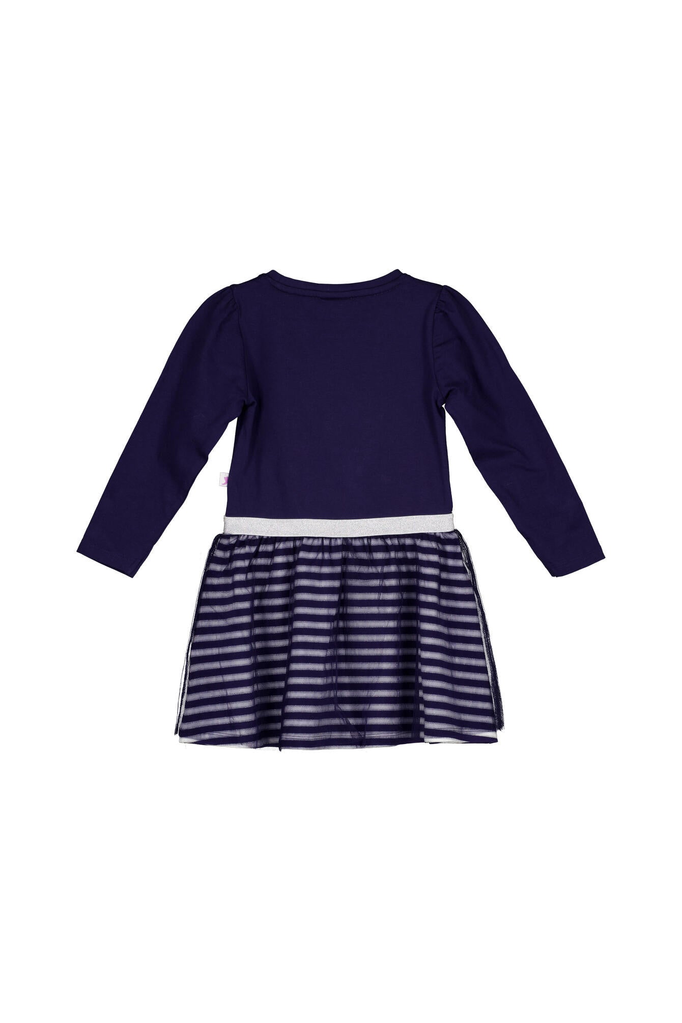 Jerseykleid Midi mit Paillettenmuster - 4750-true navy - Blau