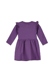 Sweatkleid Midi aus Baumwolle - 7645-very grape - Violett
