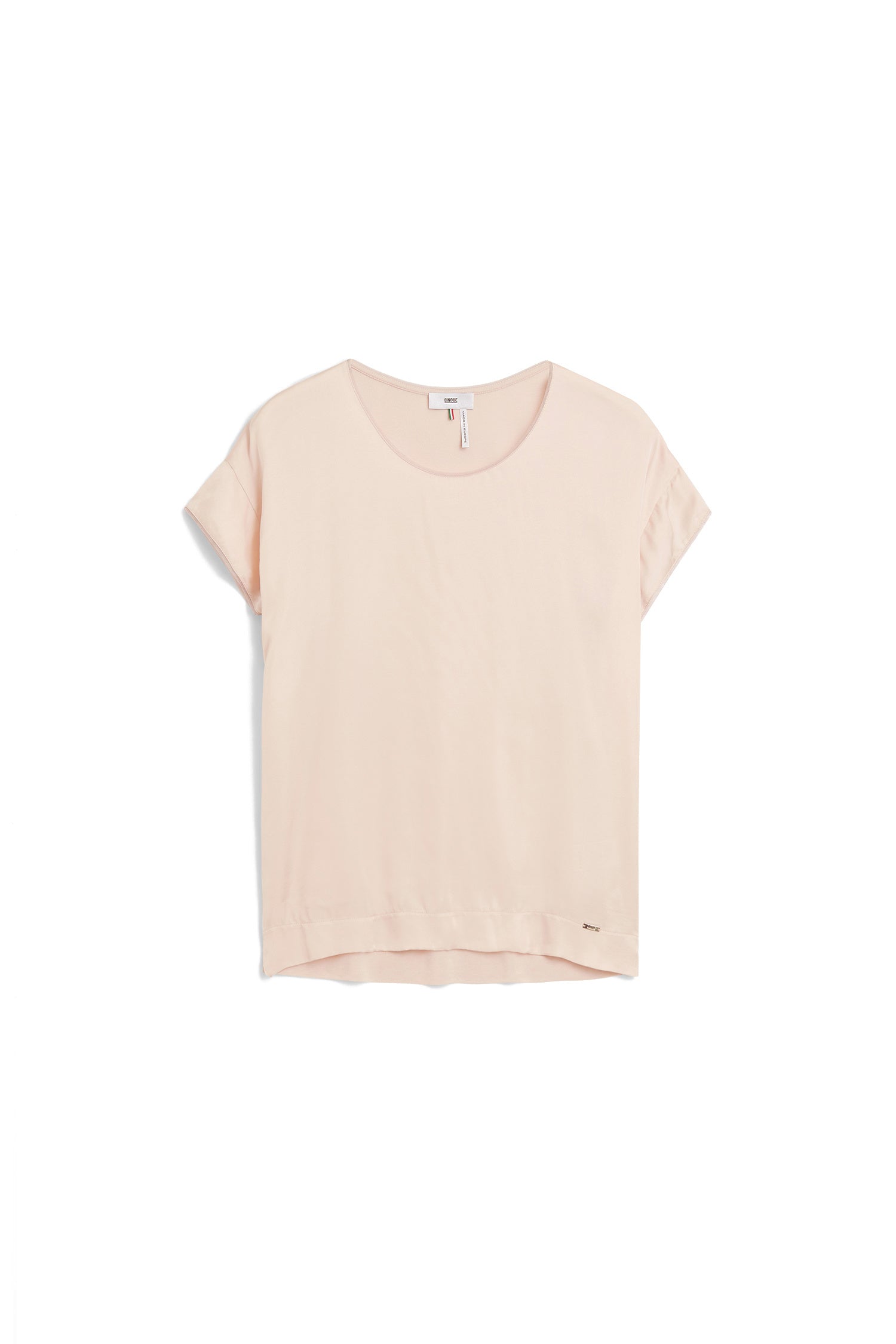 T-Shirt in Satin Optik - 40 - Rosa