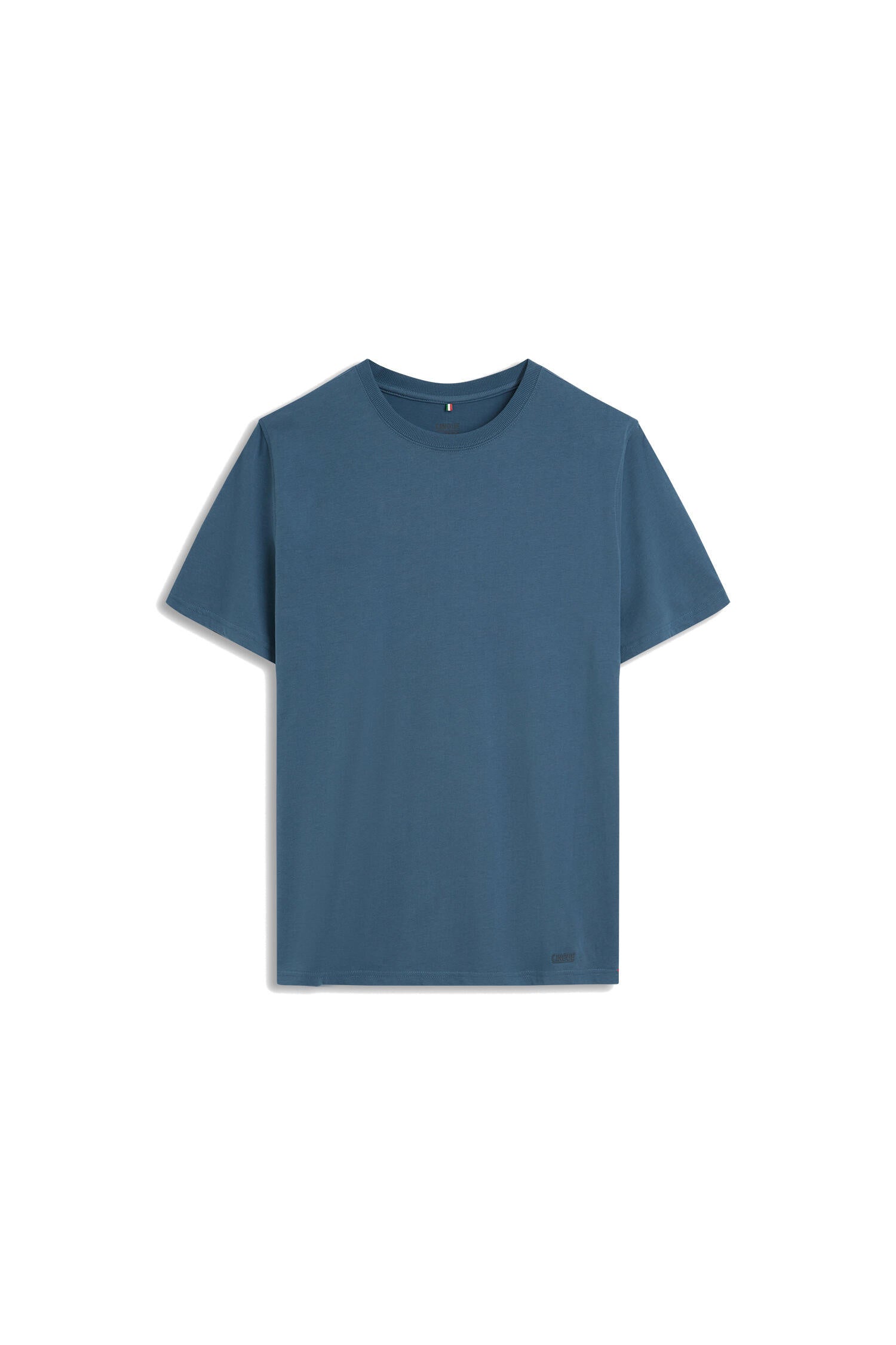 T-Shirt mit Runhalsausschnitt - 65 - Blau