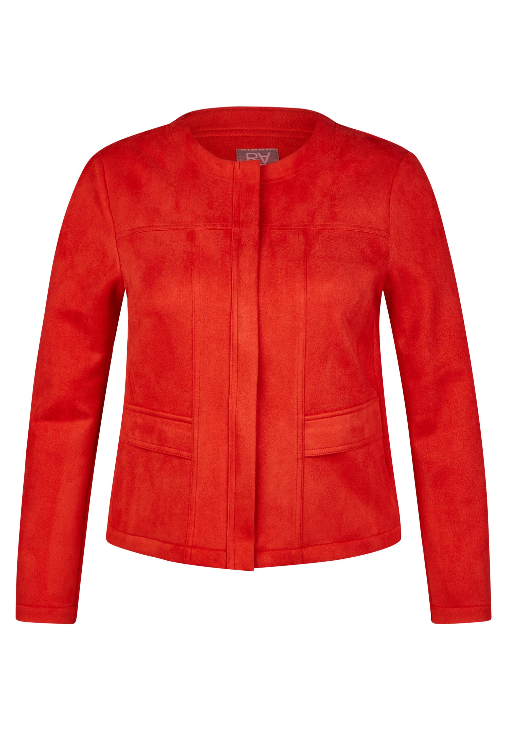 Leichte Jacke mit Pattentaschen - 3263-Safran - Rot