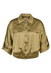 Blouson aus Viskosemix - 5470-Olive - Grün