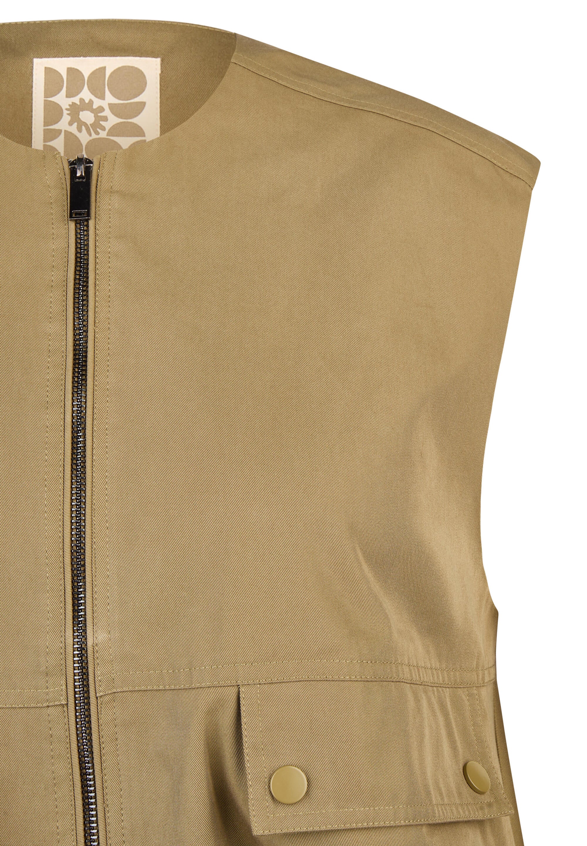 Weste aus Baumwollmix - 5470-Olive - Grün