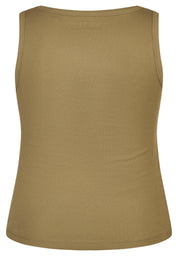 Tanktop aus Baumwolle - 5470-Olive - Grün