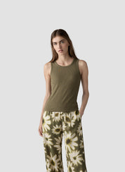 Tanktop aus Baumwolle - 5470-Olive - Grün