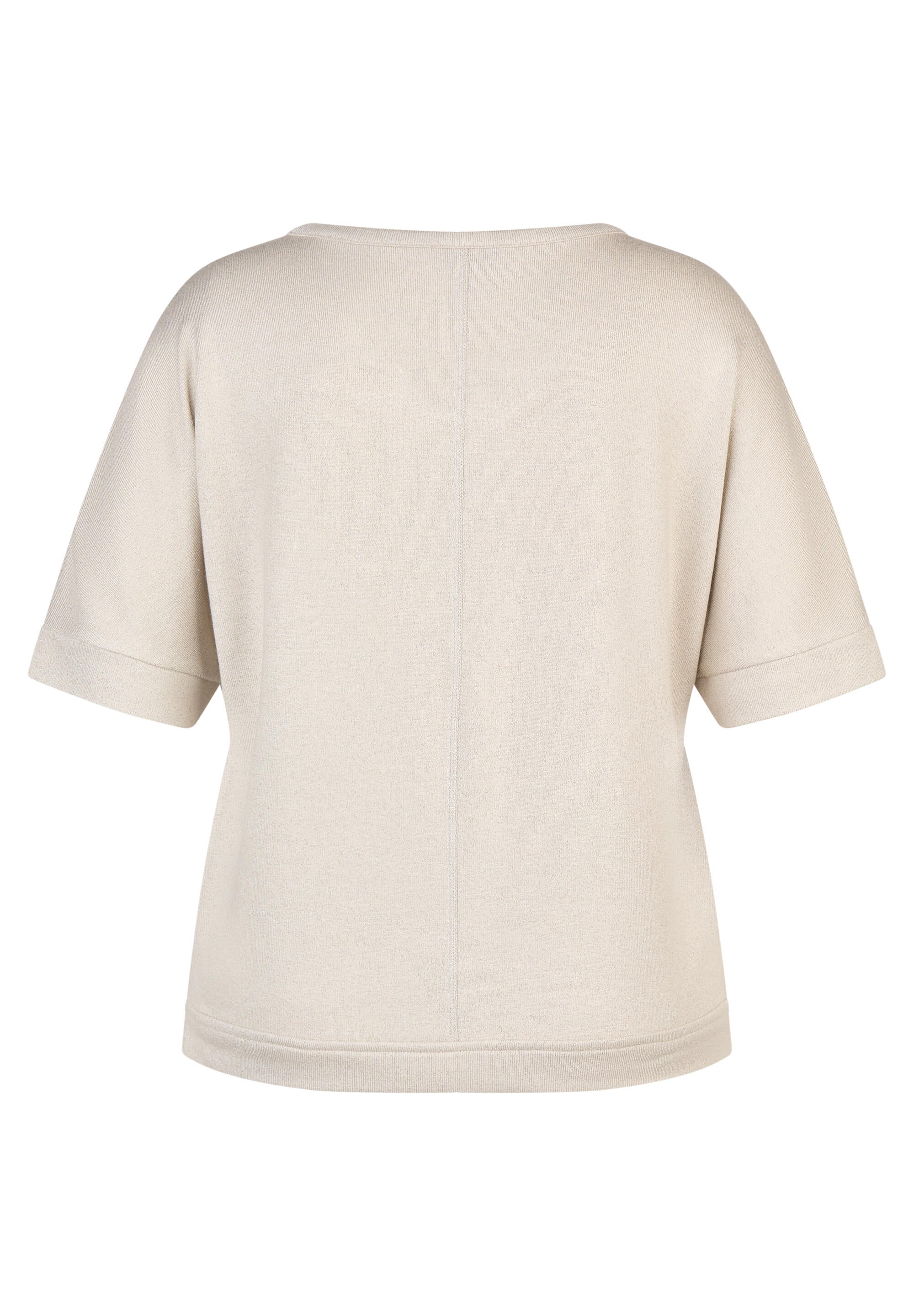 T-Shirt aus Viskosemix - 5608-Elfenbein - Beige