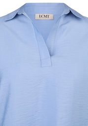 Bluse aus Viskosemix - 5346-Rauchblau - Blau