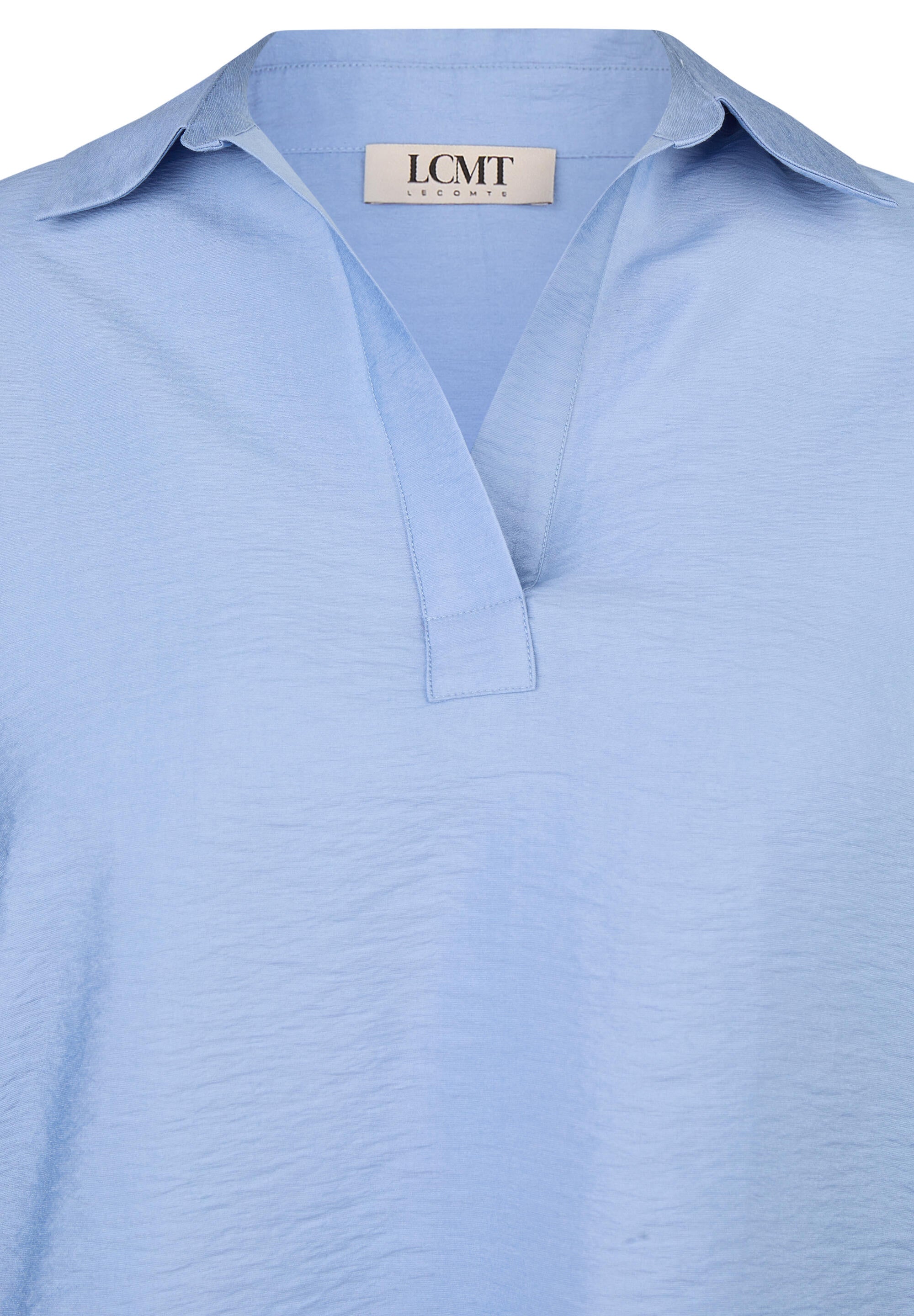 Bluse aus Viskosemix - 5346-Rauchblau - Blau