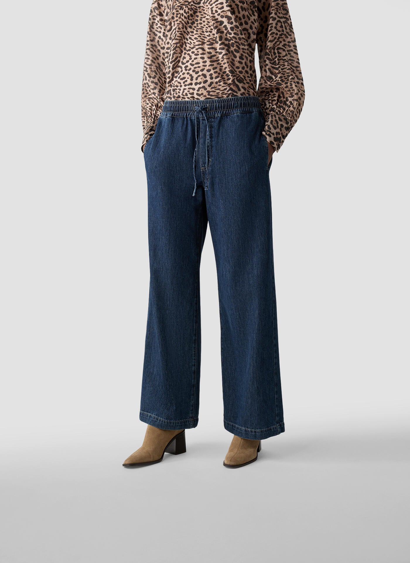 Jeans Wide Leg - 5391-Jeansblau - Blau