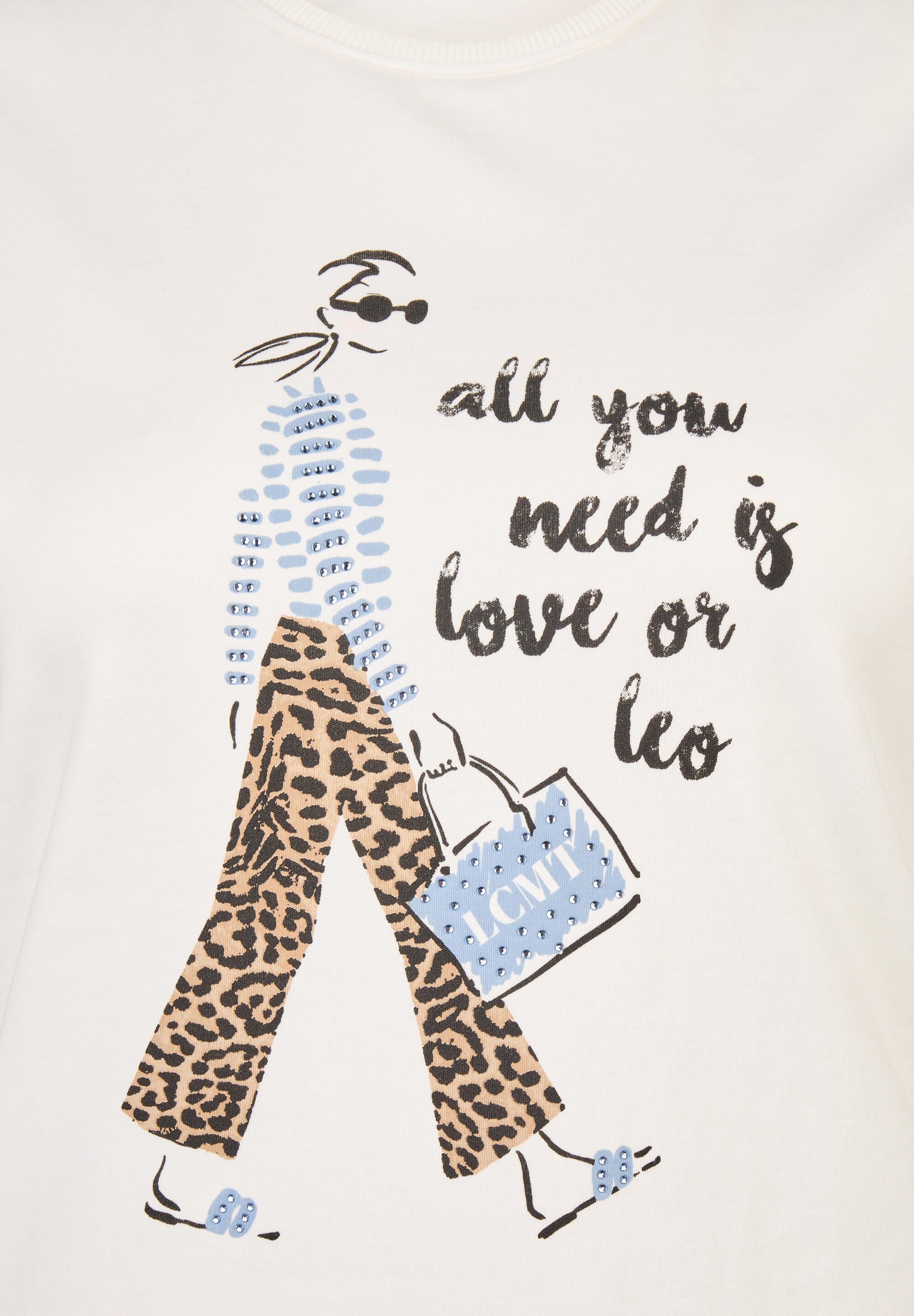 T-Shirt aus Baumwolle - 5601-Natur - Weiß