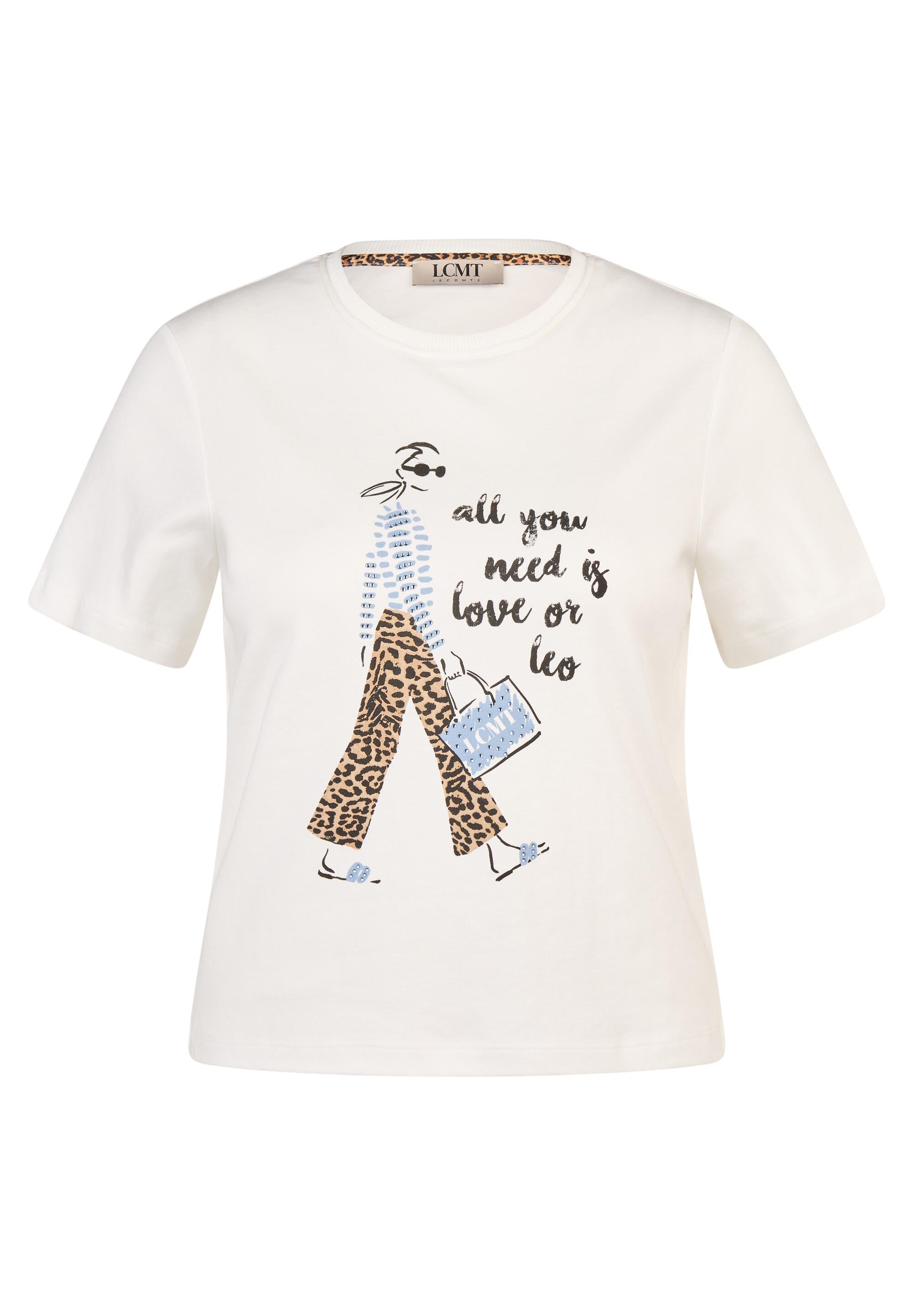 T-Shirt aus Baumwolle - 5601-Natur - Weiß