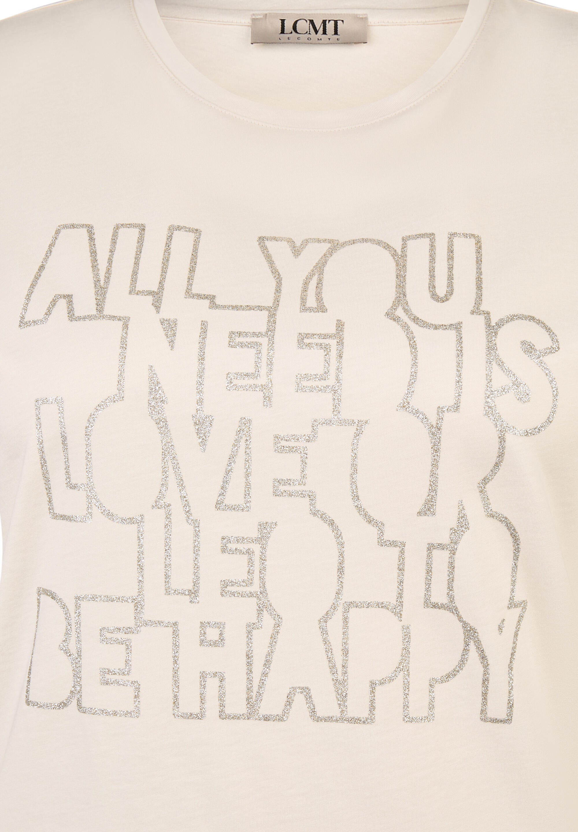 T-Shirt aus Baumwolle - 5608-Elfenbein - Creme