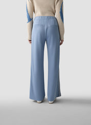Freizeithose LEO LOVE Wide Leg - 5346-Rauchblau - Blau
