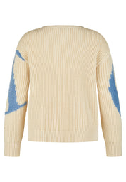 Strickpullover aus Baumwollmix - 5608-Elfenbein - Beige