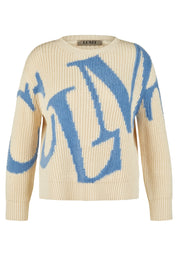 Strickpullover aus Baumwollmix - 5608-Elfenbein - Beige