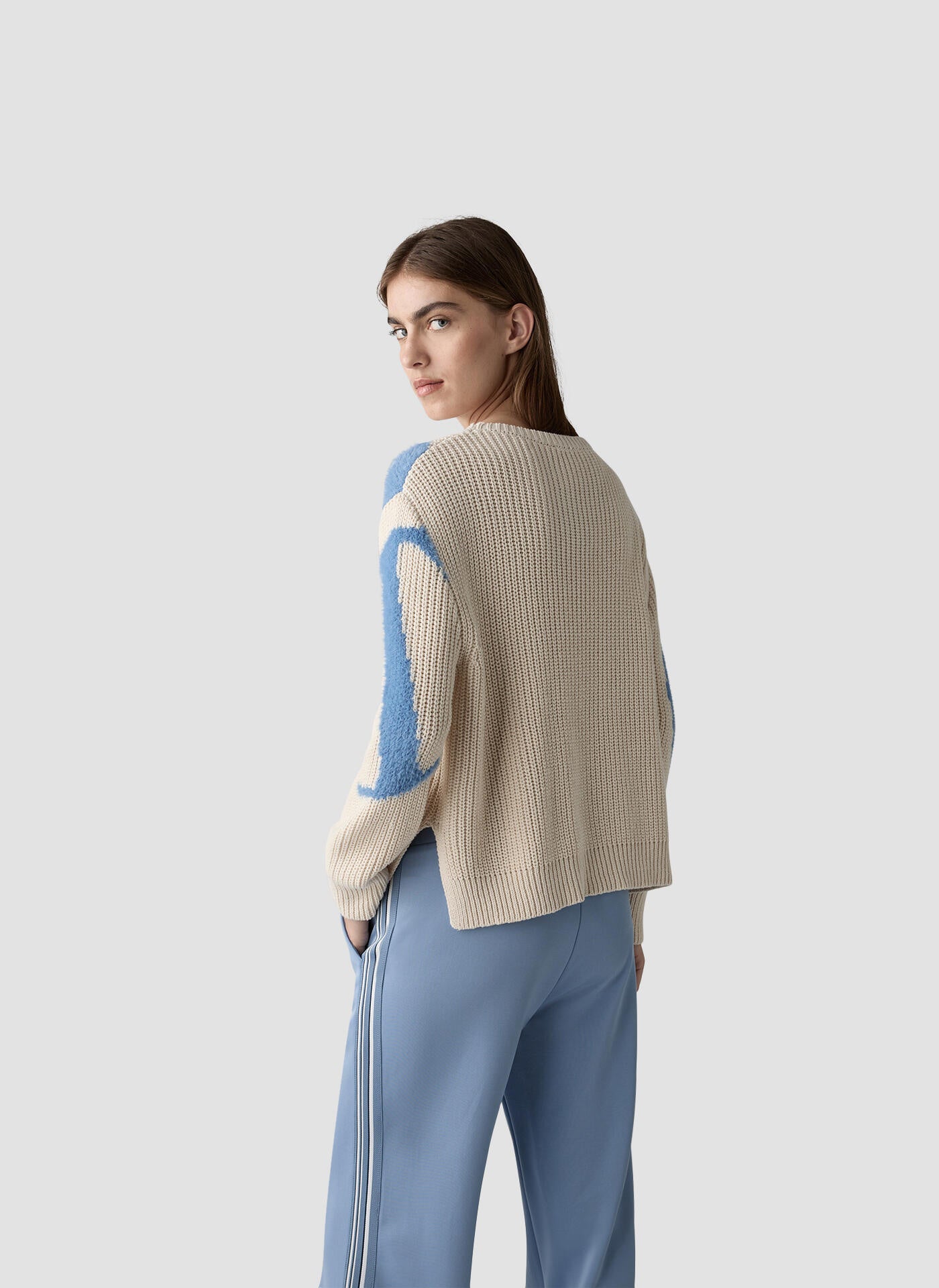 Strickpullover aus Baumwollmix - 5608-Elfenbein - Beige