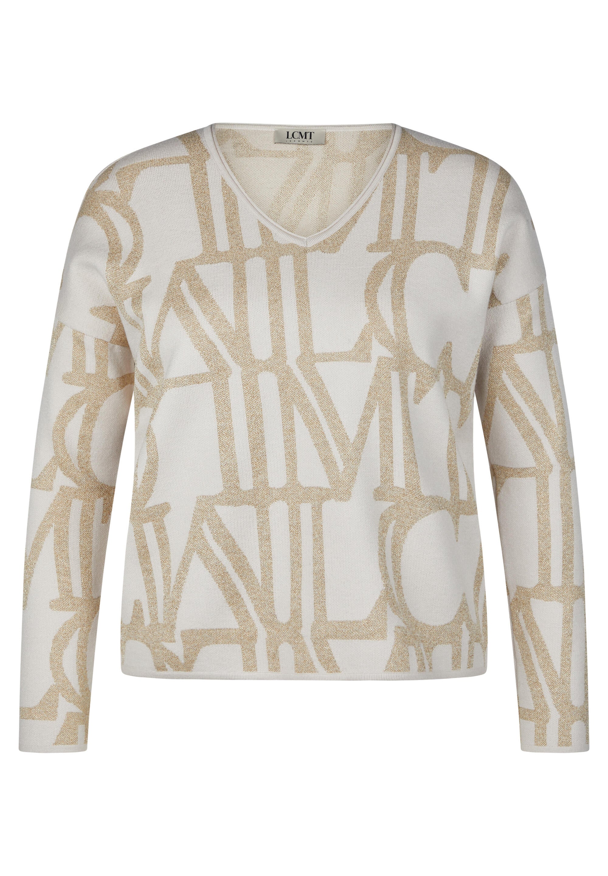 Strickpullover aus Viskosemix - 5608-Elfenbein - Beige