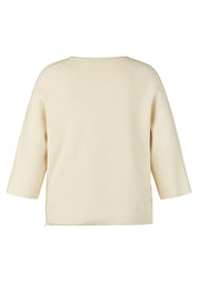 Strickpullover aus Baumwollmix - 5608-Elfenbein - Creme