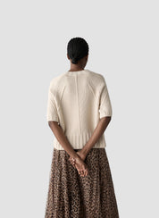 Strickpullover aus Baumwollmix - 5608-Elfenbein - Creme