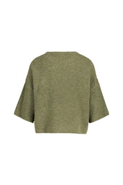 Strickpullover mit Halbarm - 5470-Olive - Grün