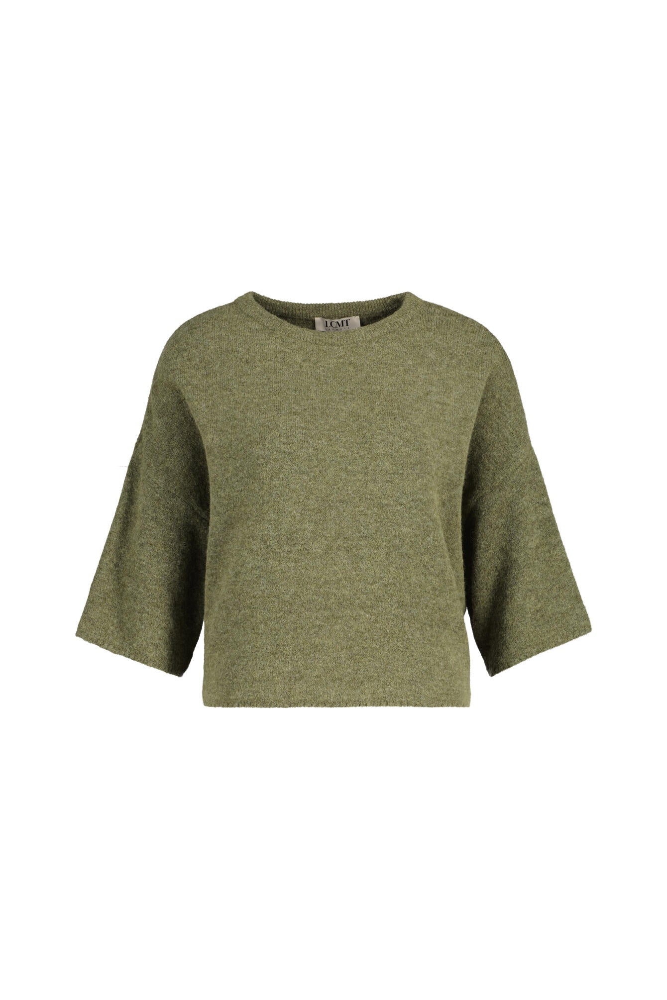 Strickpullover mit Halbarm - 5470-Olive - Grün