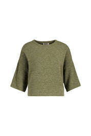 Strickpullover mit Halbarm - 5470-Olive - Grün