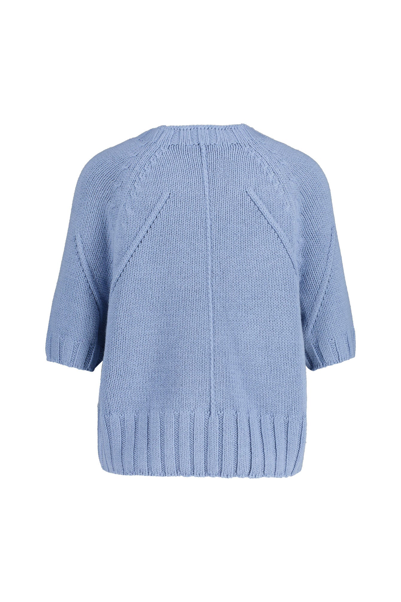 Strickpullover aus Baumwollmix - 5346-Rauchblau - Blau
