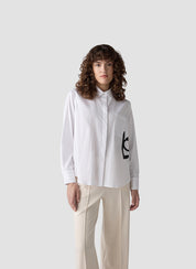 Bluse aus Baumwollmix - 5003-Weiss - Weiß
