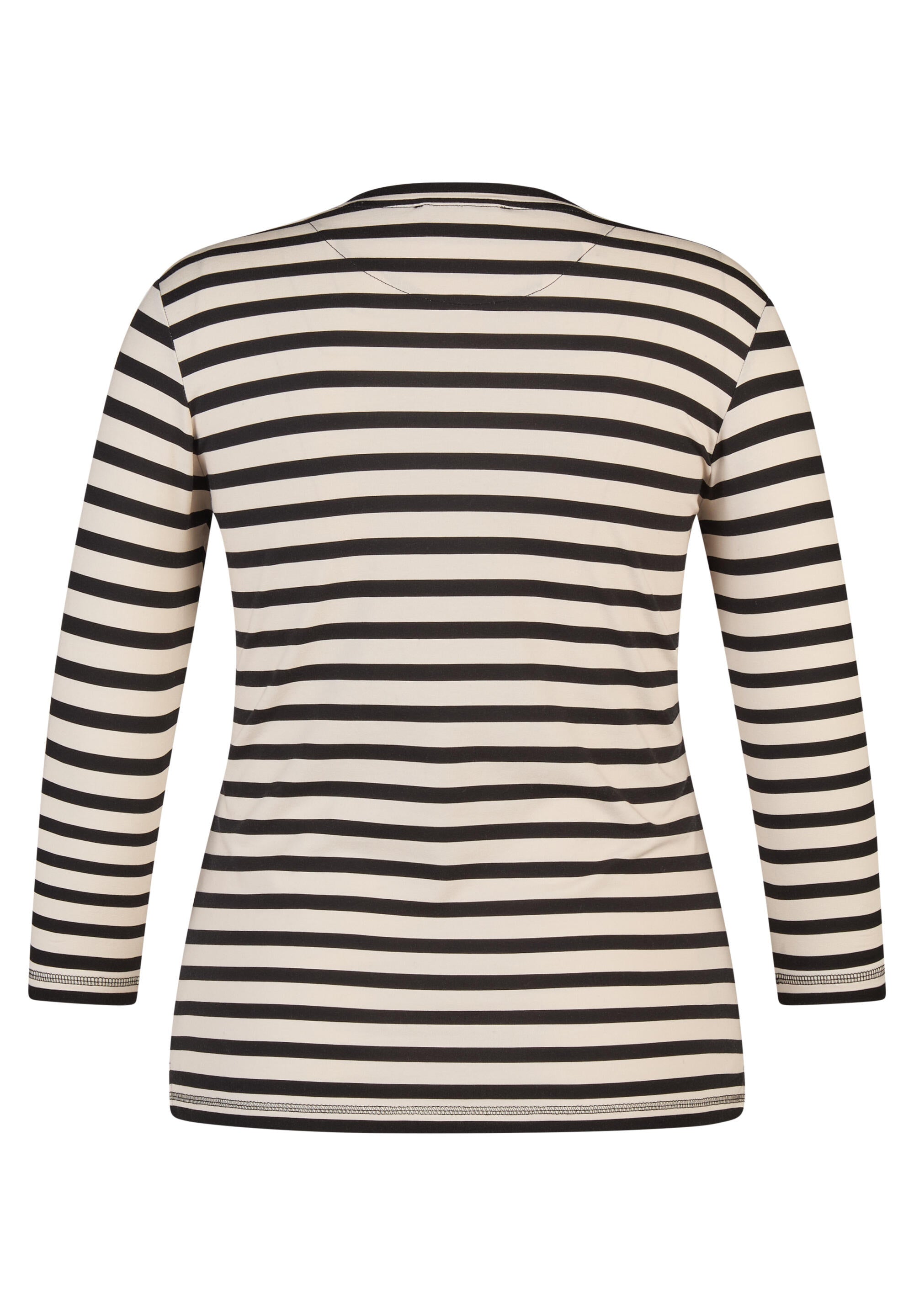 Langarmshirt - 5099-Schwarz - Schwarz | Weiß