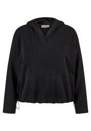 Kapuzenpullover - 5099-Schwarz - Blau