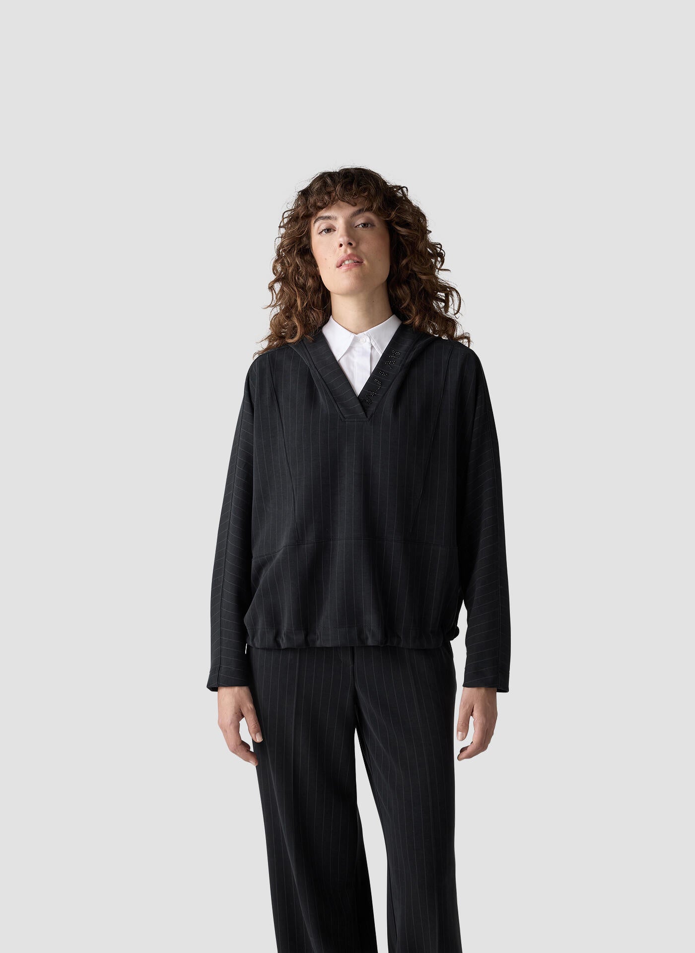 Kapuzenpullover - 5099-Schwarz - Blau