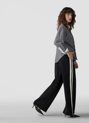 Hose Wide Leg - 5099-Schwarz - Schwarz