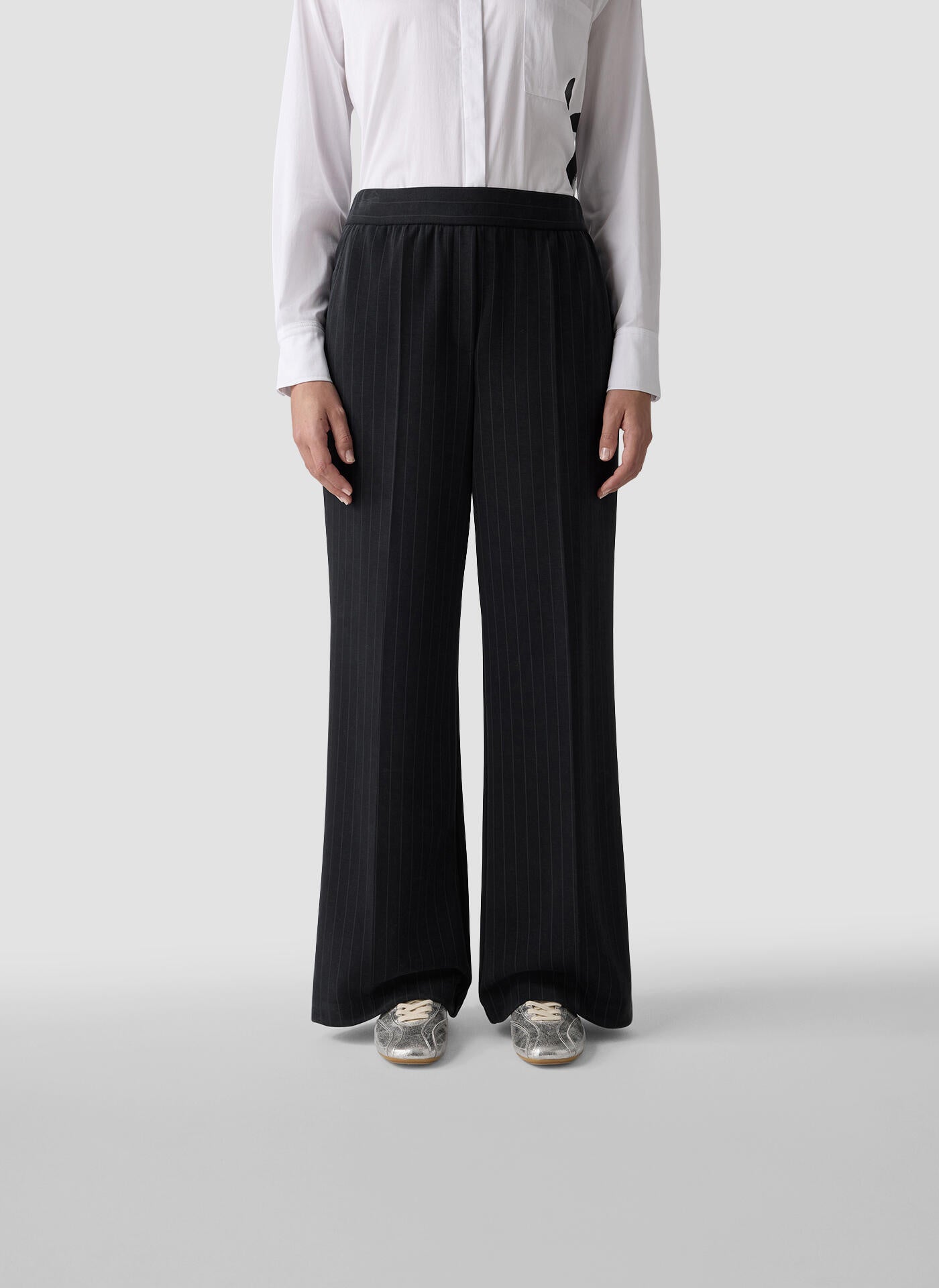 Hose Wide Leg - 5099-Schwarz - Blau