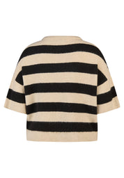 Strickpullover gestreift - 5608-Elfenbein - Creme